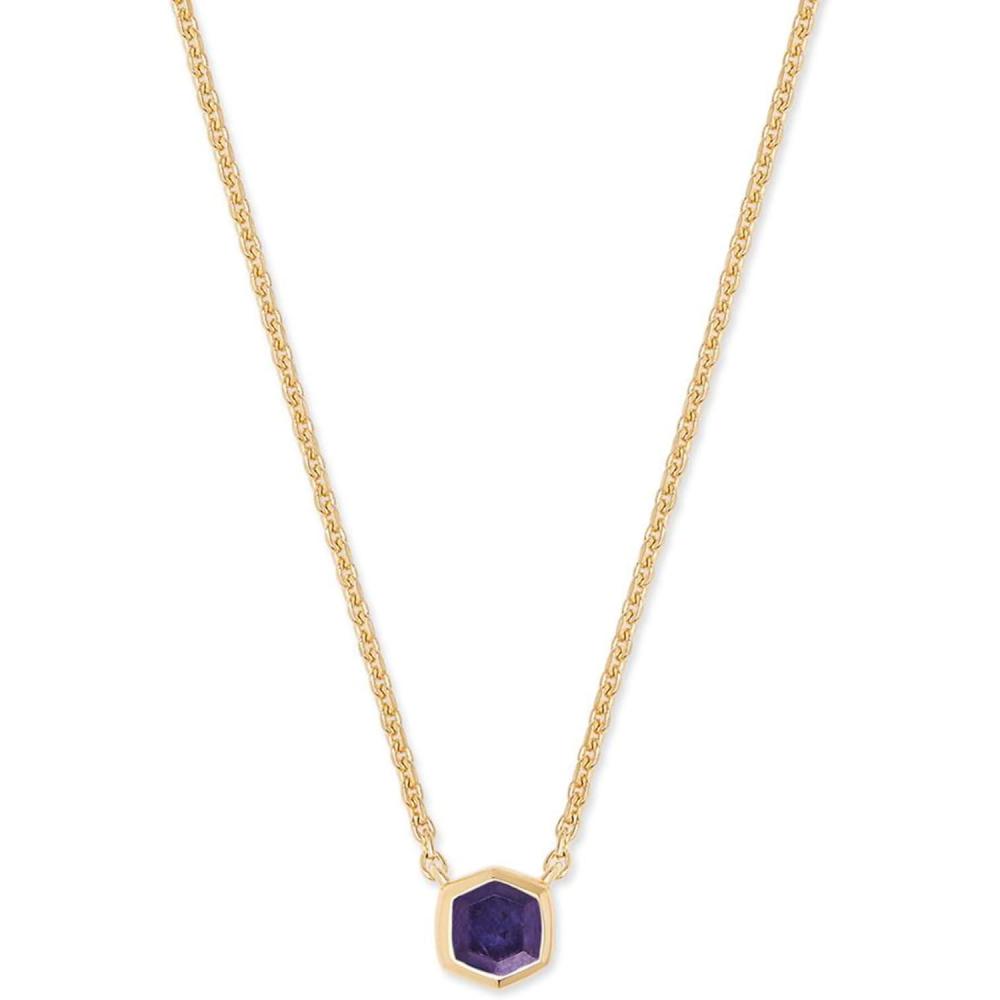 imageKendra Scott Davie Pendant Necklace18K GOLD VERMEIL  BLUE IOLITE
