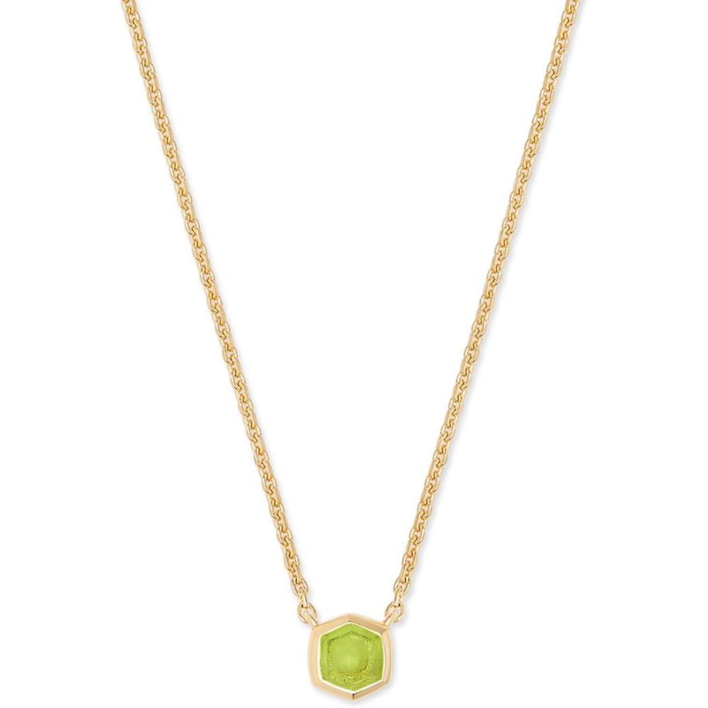 imageKendra Scott Davie Pendant Necklace18K GOLD VERMEIL  GREEN PERIDOT