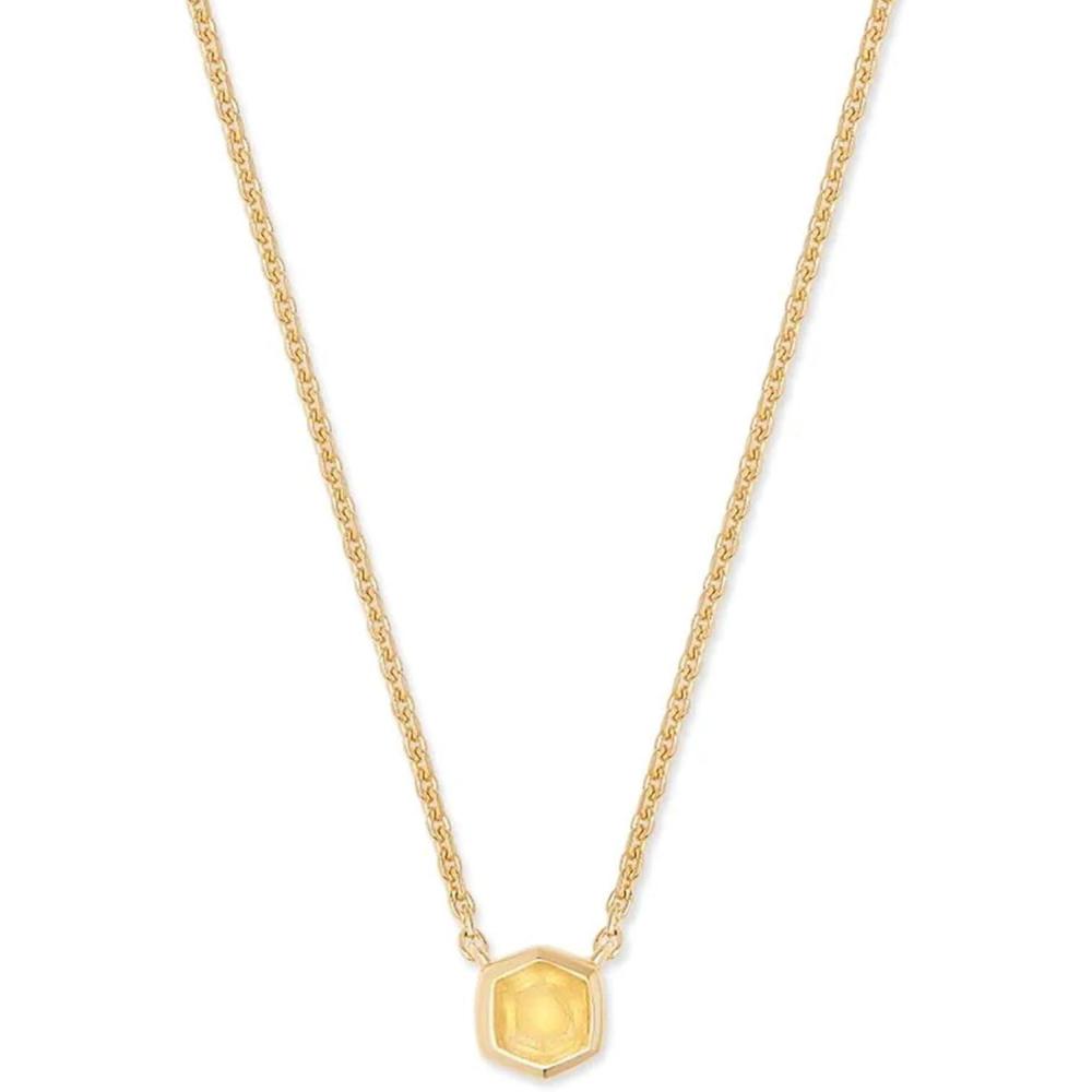 imageKendra Scott Davie Pendant Necklace18K GOLD VERMEIL  LIGHT CITRINE