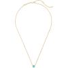 Kendra Scott Davie Pendant Necklace(18K GOLD VERMEIL – TURQUOISE)