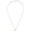 Kendra Scott Davie Pendant Necklace(STERLING SILVER – GREEN PERIDOT)