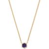 Kendra Scott Davie Pendant Necklace(18K GOLD VERMEIL – BLUE IOLITE)