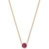 Kendra Scott Davie Pendant Necklace(18K GOLD VERMEIL – PINK RUBY)