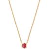 Kendra Scott Davie Pendant Necklace(18K GOLD VERMEIL – RED GARNET)