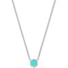 Kendra Scott Davie Pendant Necklace(STERLING SILVER – CHRYSOPRASE)