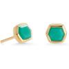 imageKendra Scott Davie Stud Earrings Fine Jewelry for Women18K GOLD VERMEIL  CHRYSOPRASE