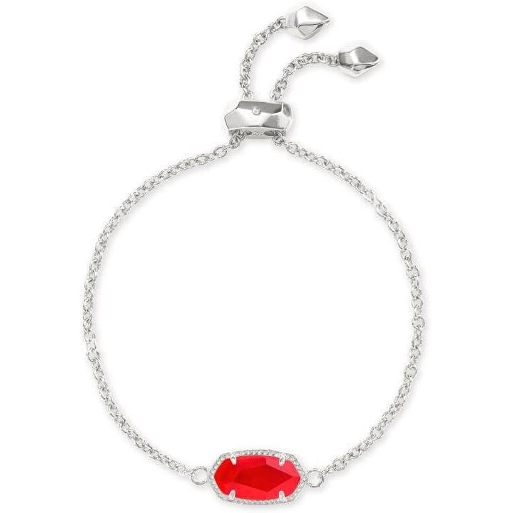 imageKendra Scott Elaina Adjustable Chain Bracelet for Women Fashion Jewelry GoldPlatedRHODIUM  RED ILLUSION