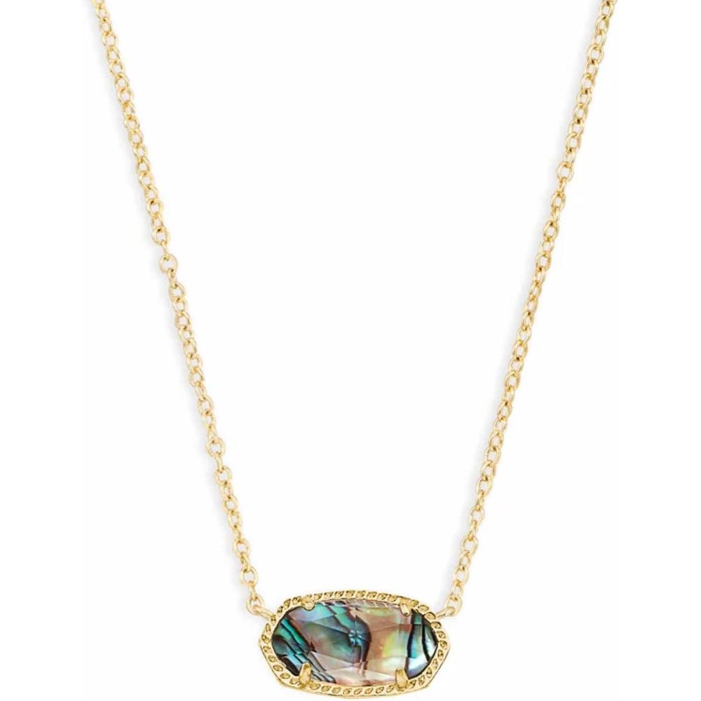 imageKendra Scott Elisa Pendant Necklace for Women Fashion Jewelry 14k GoldPlatedGOLD  ABALONE SHELL