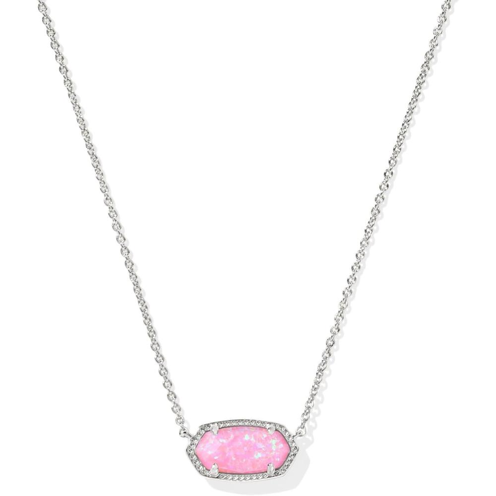 imageKendra Scott Elisa Pendant Necklace for Women Fashion Jewelry 14k GoldPlatedRHODIUM  CARNATION KYOCERA OPAL