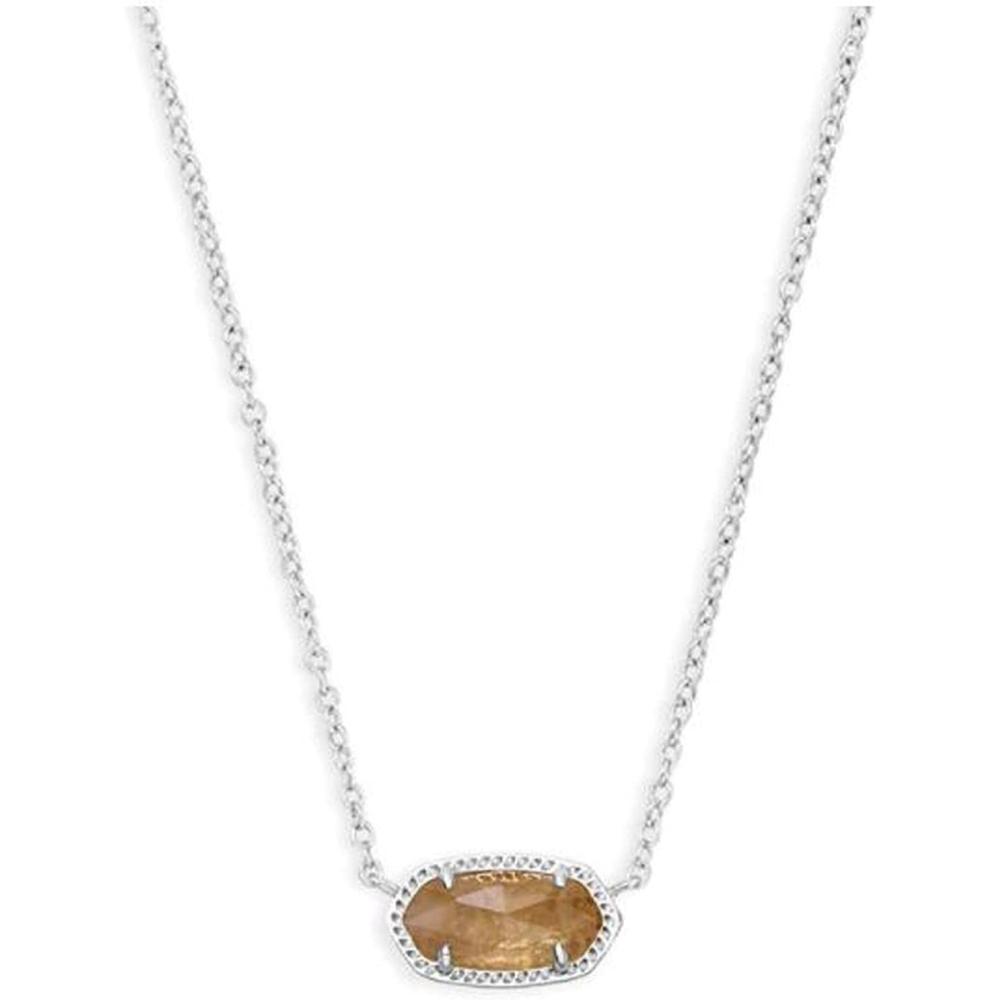 imageKendra Scott Elisa Pendant Necklace for Women Fashion Jewelry 14k GoldPlatedRHODIUM  ORANGE CITRINE