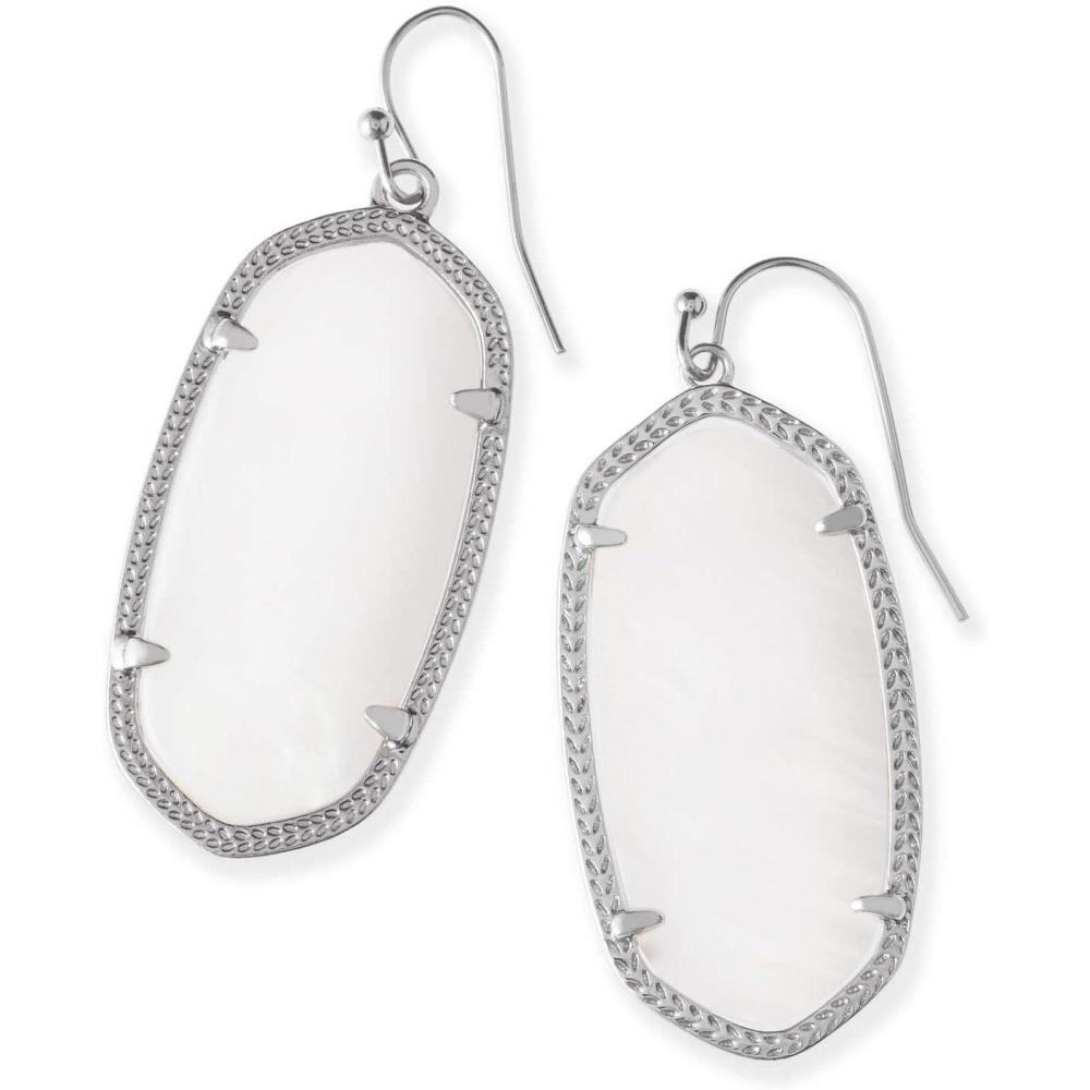 imageKendra Scott Elle Drop Earrings for WomenRHODIUM  WHITE MOTHER OF PEARL