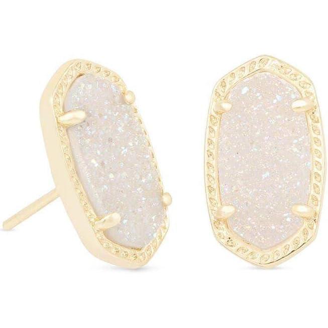 imageKendra Scott Ellie Earrings Fashion Jewelry for WomenGOLD IRIDESCENT DRUSY
