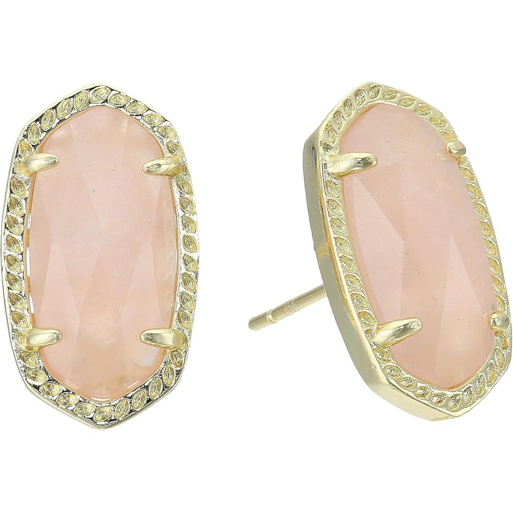 imageKendra Scott Ellie Earrings Fashion Jewelry for WomenGOLD  ROSE QUARTZ
