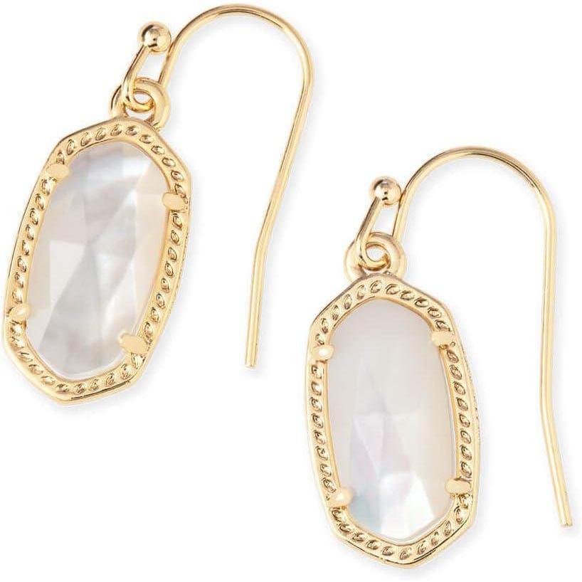 imageKendra Scott Lee Drop Earrings for WomenGOLD  IVORY MOTHER OF PEARL