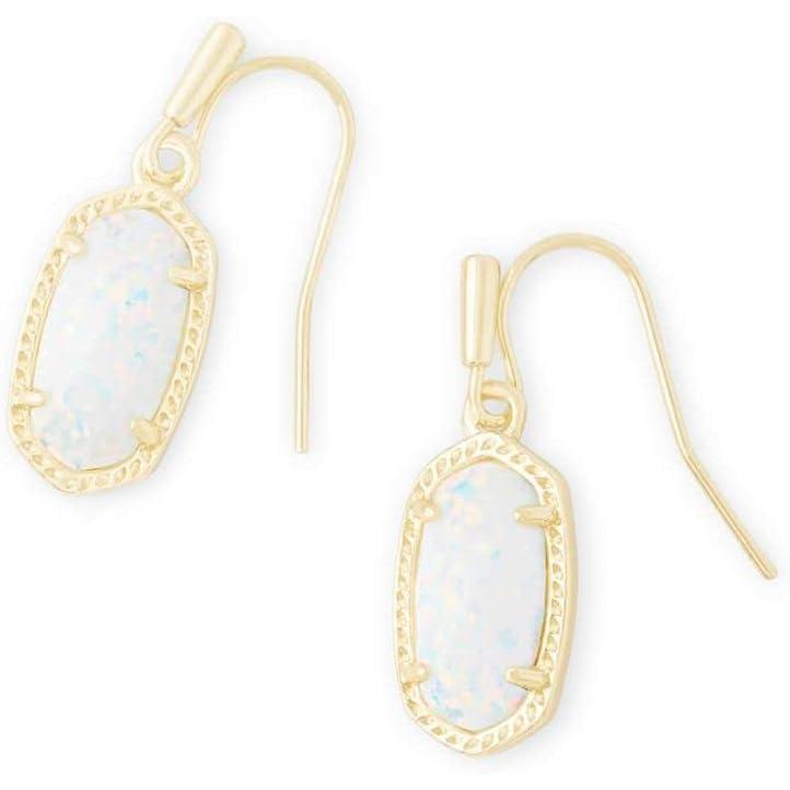 imageKendra Scott Lee Drop Earrings for WomenGOLD  WHITE OPAL