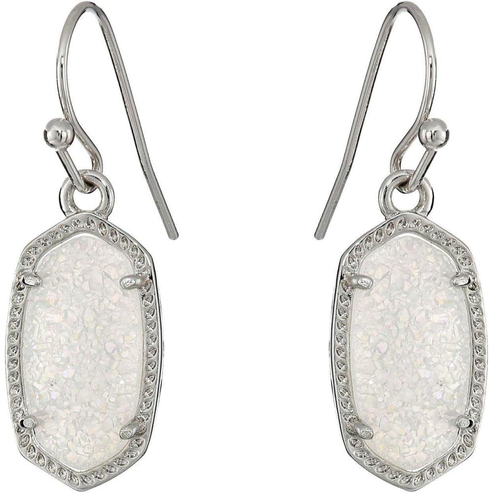 imageKendra Scott Lee Drop Earrings for WomenRhodiumIridescent Drusy
