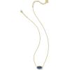 Kendra Scott Elisa Pendant Necklace for Women, Fashion Jewelry, 14k Gold-Plated(GOLD – BLUE DRUSY)