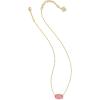 Kendra Scott Elisa Pendant Necklace for Women, Fashion Jewelry, 14k Gold-Plated(GOLD – HOT PINK DRUSY)