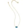 Kendra Scott Elisa Pendant Necklace for Women, Fashion Jewelry, 14k Gold-Plated(GOLD – MOOD STONE)
