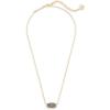 Kendra Scott Elisa Pendant Necklace for Women, Fashion Jewelry, 14k Gold-Plated(GOLD – MULTI DRUSY)