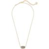 Kendra Scott Elisa Pendant Necklace for Women, Fashion Jewelry, 14k Gold-Plated(GOLD – PLATINUM DRUSY)