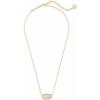 Kendra Scott Elisa Pendant Necklace for Women, Fashion Jewelry, 14k Gold-Plated(GOLD – ROSE QUARTZ)
