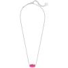 Kendra Scott Elisa Pendant Necklace for Women, Fashion Jewelry, 14k Gold-Plated(RHODIUM – AZALEA ILLUSION)