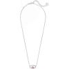 Kendra Scott Elisa Pendant Necklace for Women, Fashion Jewelry, 14k Gold-Plated(RHODIUM – DICHROIC GLASS)