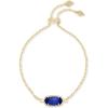 Kendra Scott Elaina Adjustable Chain Bracelet for Women, Fashion Jewelry, Gold-Plated(GOLD – COBALT CATS EYE)