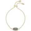 Kendra Scott Elaina Adjustable Chain Bracelet for Women, Fashion Jewelry, Gold-Plated(GOLD – MULTI DRUSY)