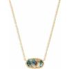 Kendra Scott Elisa Pendant Necklace for Women, Fashion Jewelry, 14k Gold-Plated(GOLD – ABALONE SHELL)