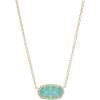GOLD - BRIGHT AQUA DRUSY
