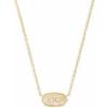 Kendra Scott Elisa Pendant Necklace for Women, Fashion Jewelry, 14k Gold-Plated(GOLD – FILIGREE METAL)