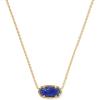 Kendra Scott Elisa Pendant Necklace for Women, Fashion Jewelry, 14k Gold-Plated(GOLD – INDIGO LAB GROWN OPAL)