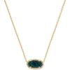 Kendra Scott Elisa Pendant Necklace for Women, Fashion Jewelry, 14k Gold-Plated(GOLD – NIGHT OPAL)
