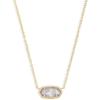 Kendra Scott Elisa Pendant Necklace for Women, Fashion Jewelry, 14k Gold-Plated(GOLD – SLATE CATS EYE)