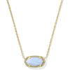 Kendra Scott Elisa Pendant Necklace for Women, Fashion Jewelry, 14k Gold-Plated(GOLD – VARIEGATED LIGHT BLUE MAGNESITE)