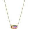 Kendra Scott Elisa Pendant Necklace for Women, Fashion Jewelry, 14k Gold-Plated(GOLD – VIOLET DRUSY)
