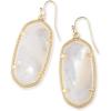 Kendra Scott Elle Drop Earrings for Women(GOLD – IVORY MOTHER OF PEARL)