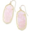 Kendra Scott Elle Drop Earrings for Women(GOLD – ROSE QUARTZ)