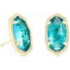 Kendra Scott Ellie Earrings, Fashion Jewelry for Women(GOLD – LONDON BLUE)