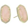Kendra Scott Ellie Earrings, Fashion Jewelry for Women(GOLD – ROSE QUARTZ)