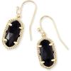 Kendra Scott Lee Drop Earrings for Women(GOLD – BLACK OPAQUE GLASS)