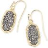 Kendra Scott Lee Drop Earrings for Women(GOLD – PLATINUM DRUSY)