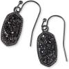 Kendra Scott Lee Drop Earrings for Women(GUNMETAL – BLACK DRUSY)