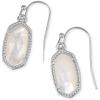 Kendra Scott Lee Drop Earrings for Women(RHODIUM – IVORY MOTHER OF PEARL)