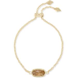 Kendra Scott Elaina Adjustable Chain Bracelet for Women, Fashion Jewelry, Gold-Plated(GOLD – ORANGE CITRINE QUARTZ)