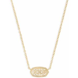 Kendra Scott Elisa Pendant Necklace for Women, Fashion Jewelry, 14k Gold-Plated(GOLD – FILIGREE METAL)