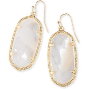 Kendra Scott Elle Drop Earrings for Women(GOLD – IVORY MOTHER OF PEARL)
