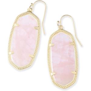 Kendra Scott Elle Drop Earrings for Women(GOLD – ROSE QUARTZ)